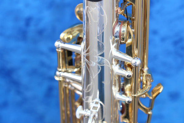 Kenny G G-series IV Silver Body with Lacquered Keys Soprano Saxophone