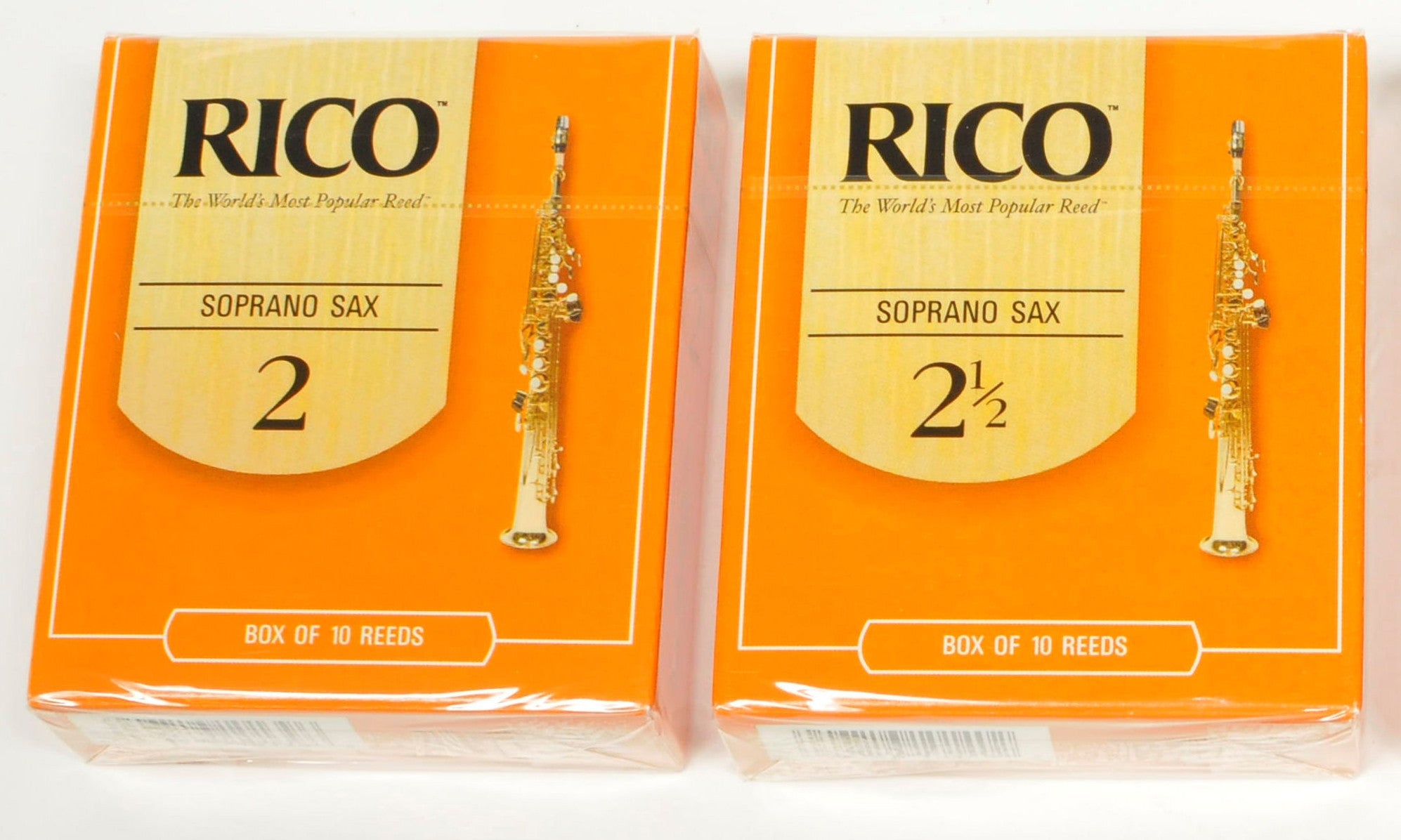 Soprano Sax Reed Rico Classic Rico Orange Box of 10 Soprano Sax Reeds – KDI Music