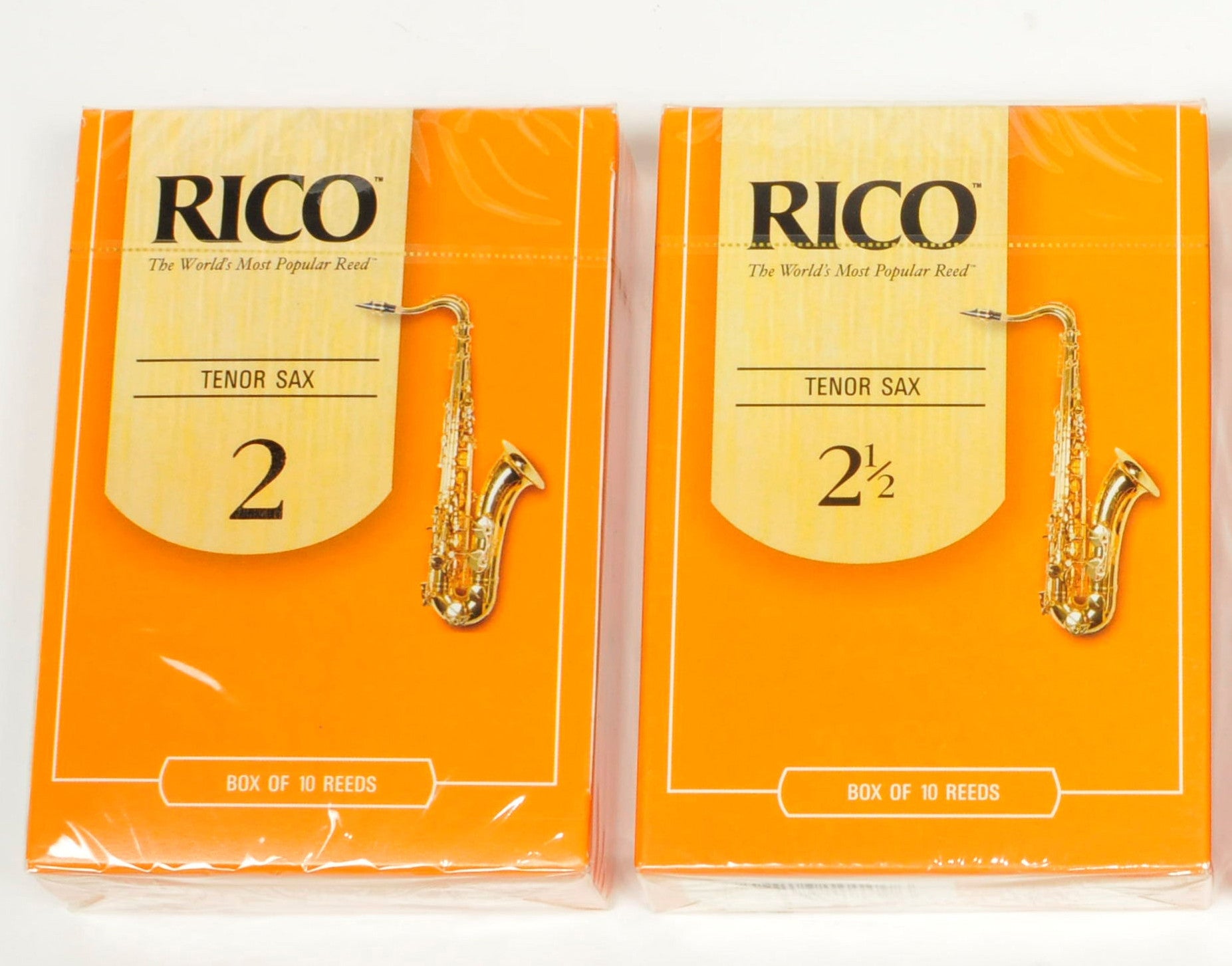 Classic Rico Orange Box of 10 Tenor Sax reeds – KDI Music