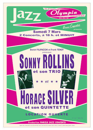 Sonny Rollins and Horace Silver Poster
